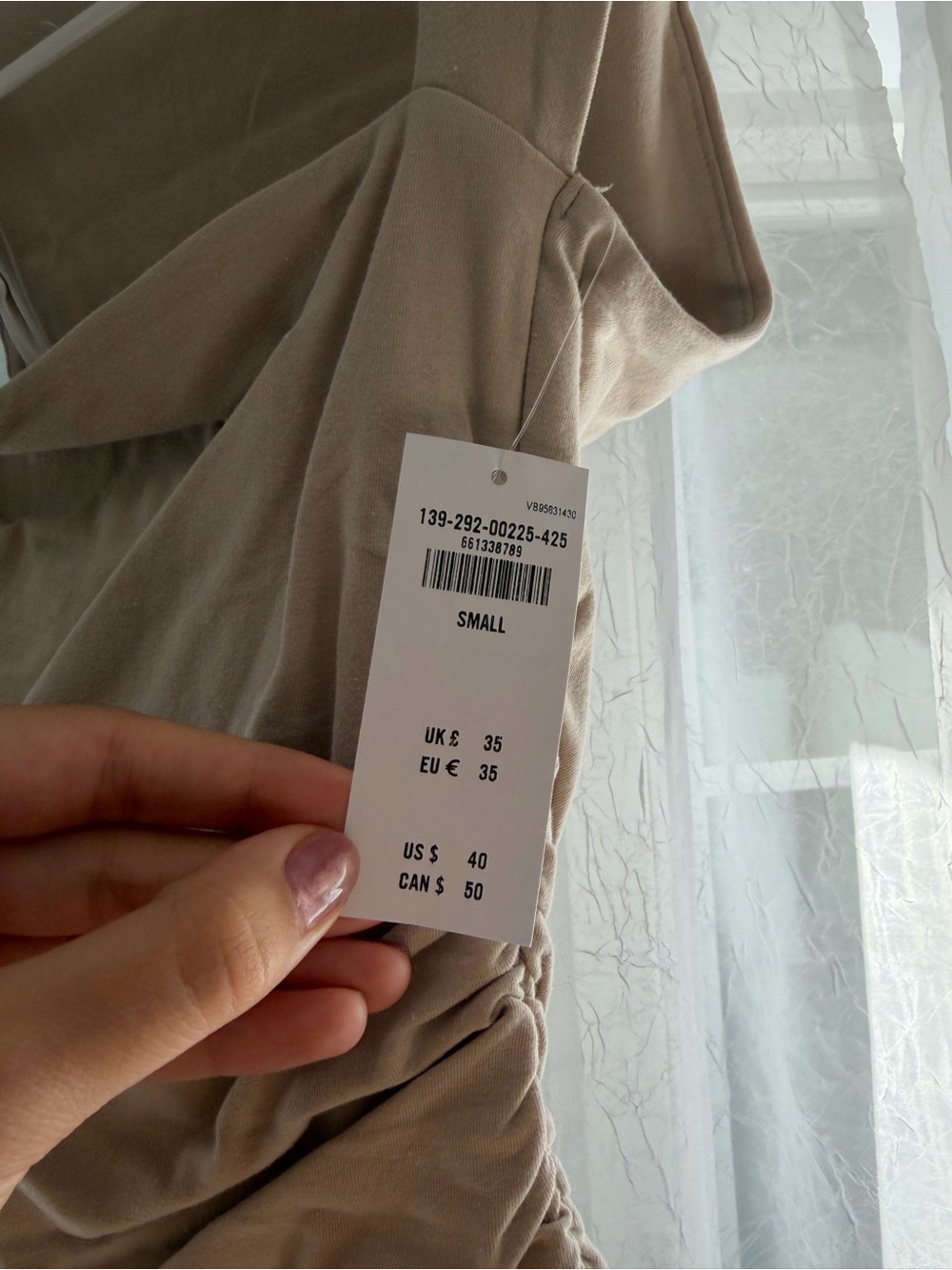Abercrombie & Fitch Taupe Cowl Neck Ruched Women’s Camisole - Picture 2 of 5